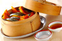 シンプル蒸しカボチャ