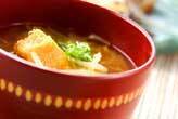 モヤシカボチャのみそ汁