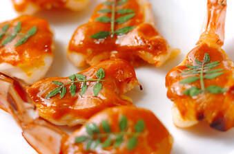 エビのウニ焼き