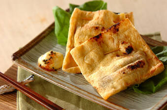 油揚げの袋焼き・納豆チーズ