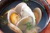 貝のお吸い物の作り方の手順