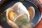 貝のお吸い物