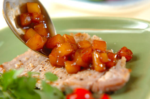 ポークソテーのパインソースがけの作り方の手順6