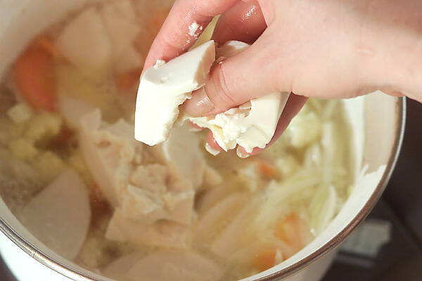 野菜のポタージュスープの作り方の手順3