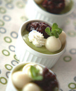 抹茶のババロア