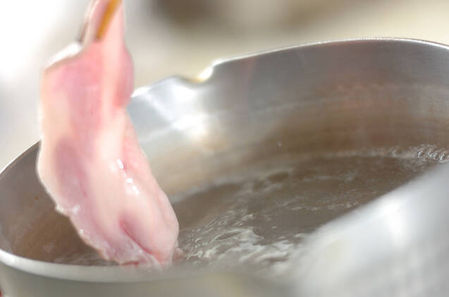 豚肉のミルフィーユグラタンの作り方の手順1