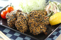 サバのセサミフライ