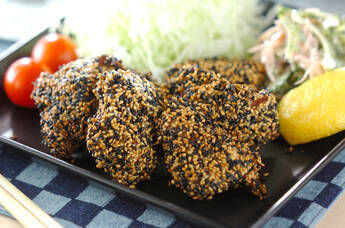 サバのセサミフライ