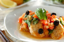 サッパリトマトソースチキンソテー