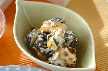 焼きカボチャのヨーグルトサラダ