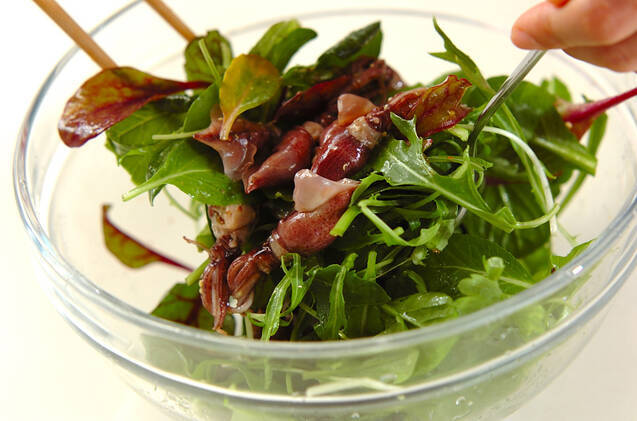 ホタルイカのサラダの作り方の手順3