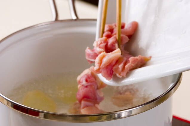 鶏スープ飯の作り方の手順2