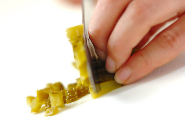 ピクルスのライスサラダの作り方の手順1