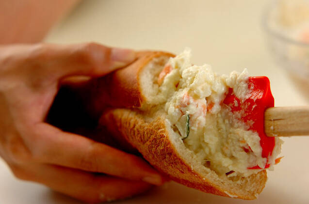 クリーミーポテトサラダサンドの作り方の手順2