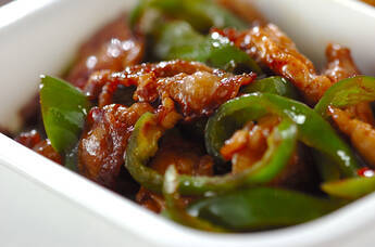 豚肉とピーマンのオイスターソース炒め