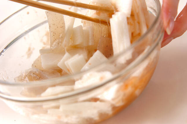 長芋の梅肉和えの作り方の手順4