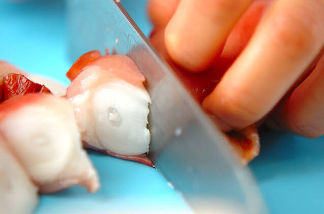 タコのキムチ和えの作り方の手順1