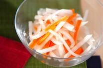 大根とニンジンの即席漬け