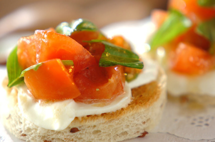 ケッカーソースのオープンサンド♪