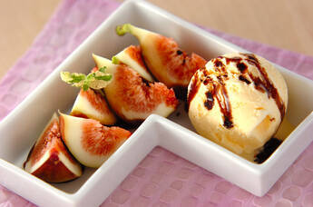 イチジクのバルサミコ風味デザート