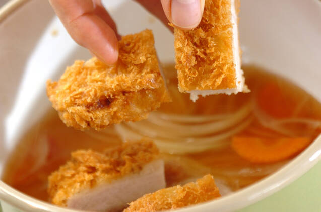 カツ丼の作り方の手順1