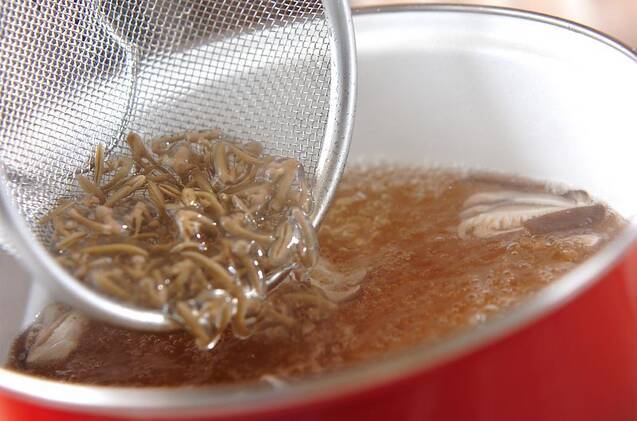 ジュンサイのお吸い物の作り方の手順4