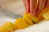 パイナップルとクリームチーズのスティックオープンサンドの作り方の手順2