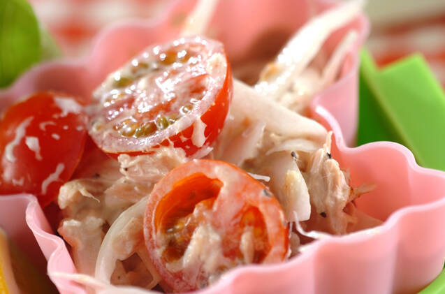 レモン風味のツナサラダ