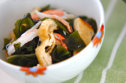 ワカメとカニの酢の物