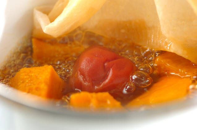 カボチャの梅煮の作り方の手順3