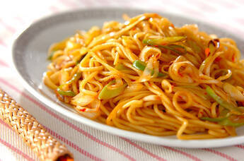 ネギの山椒焼きそば