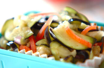 ナスと紅ショウガ