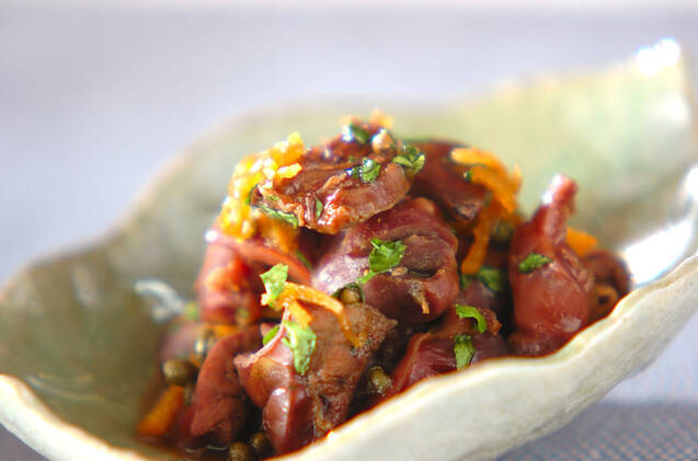 鶏もつの山椒煮