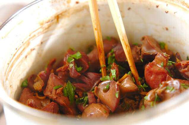 鶏もつの山椒煮の作り方の手順6