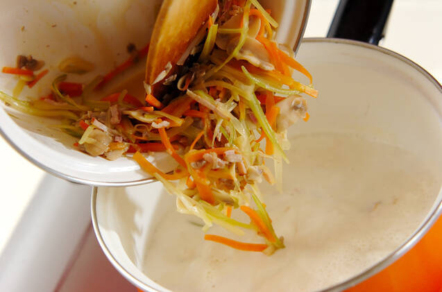 かくれんぼ卵のチーズスフレの作り方の手順4