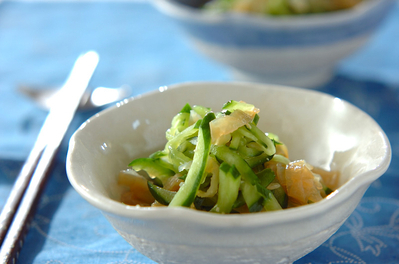 クラゲのワサビ和え 副菜 レシピ 作り方 E レシピ 料理のプロが作る簡単レシピ
