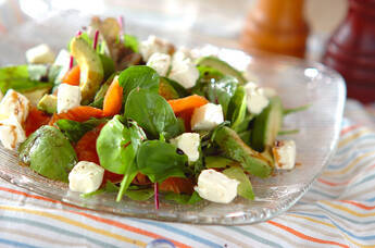 アボカド・スモークサーモンのバルサミコサラダ