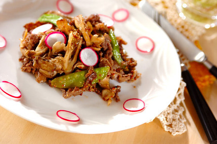 牛肉のマスタード炒め