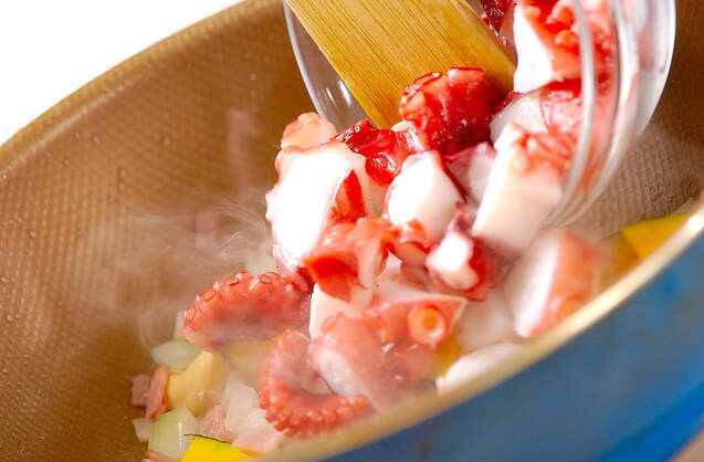 タコと玄米のキッシュの作り方の手順7