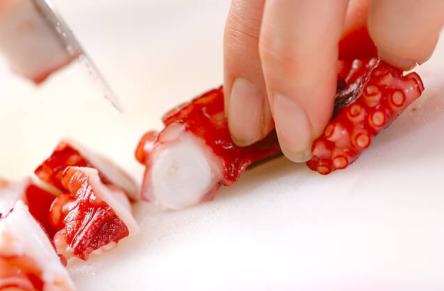 タコと玄米のキッシュの作り方の手順4