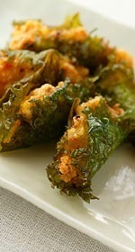 エビの大葉はさみ揚げ