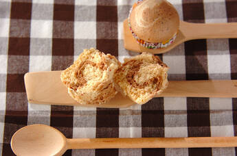 マーブル蒸しパン