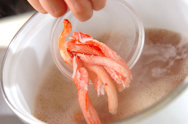 焼き生麩のカニあんかけの作り方の手順7