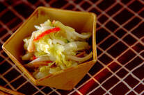 白菜とカニカマの甘酢和え