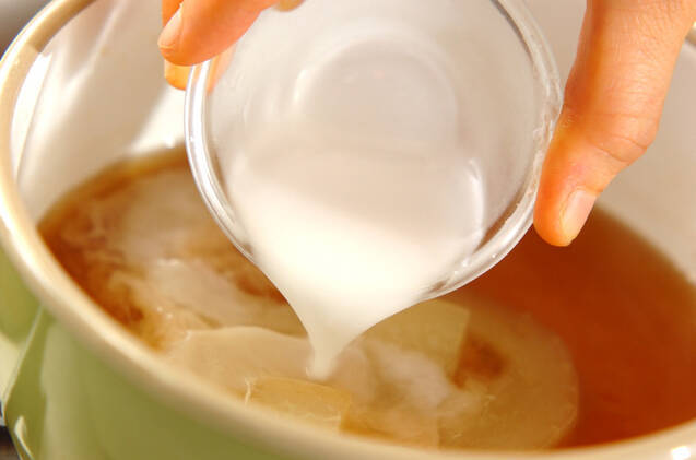 白ウリのトロミ煮の作り方の手順4