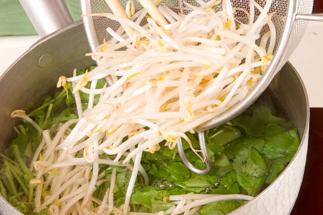 クレソンとシメジの煮物の作り方の手順6