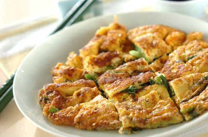 細ネギとチーズの卵焼き