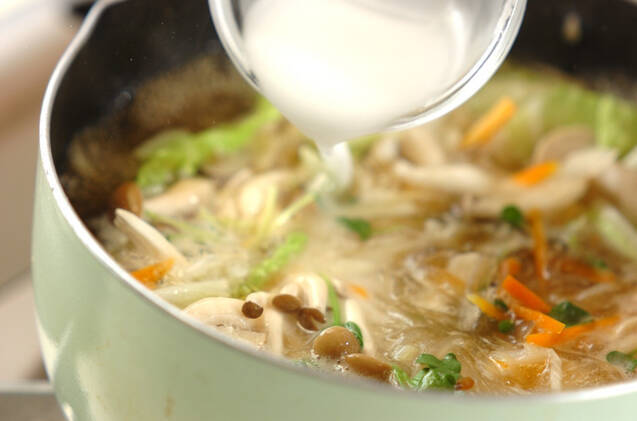 キノコの春雨スープ煮の作り方の手順10