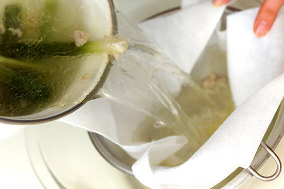 鶏スープうどんの作り方の手順4