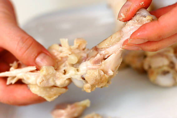 鶏スープうどんの作り方の手順3